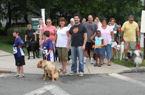 beginning of walk